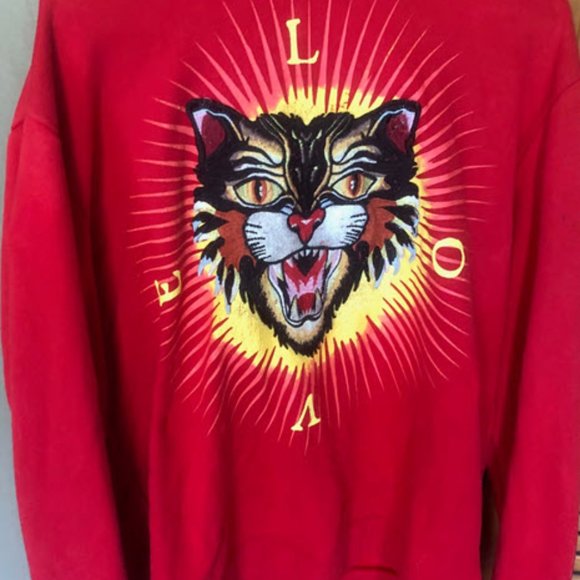 Men's XL Tiger Love Gucci Hoody - Picture 1 of 4